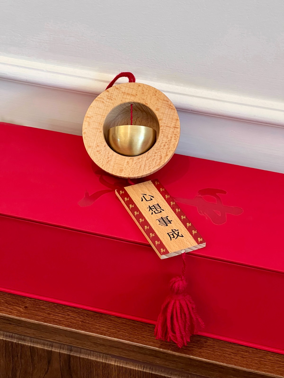  Custom Wood & Bronze Wind Chime as VIP Welcome Gift for Wellness Retreat in Singapore, Malaysia & Thailand