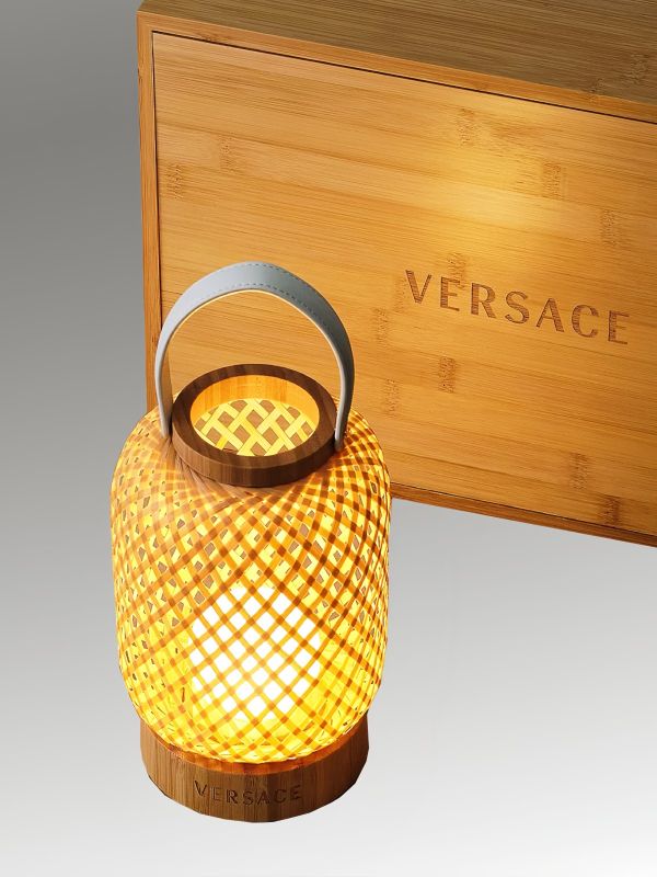 Festive Bamboo Lantern Hamper Set
