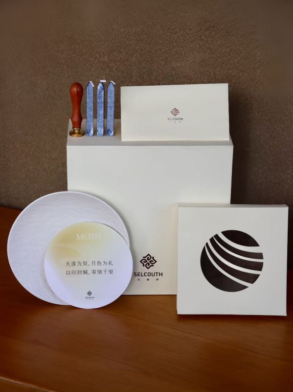  Custom Wax Seal Stamp Gift Box as VIP Wedding Souvenir for Luxury Hotel Group in Singapore, Malaysia & Thailand