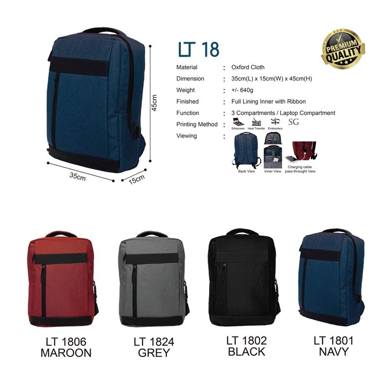 Compare Laptop Backpack Suppliers in Johor Bahru;